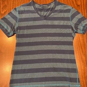 Blue striped Lululemon shirt